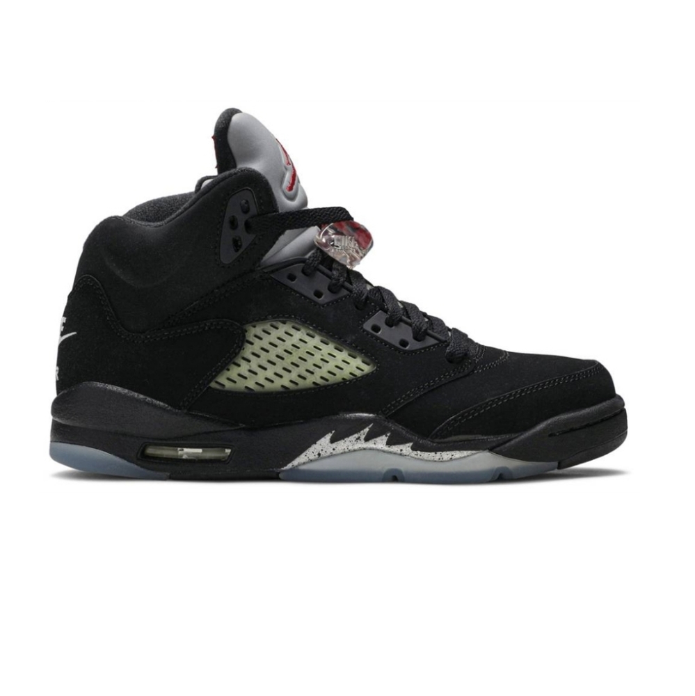 Air Jordan retro 5s Black Metallic Silver